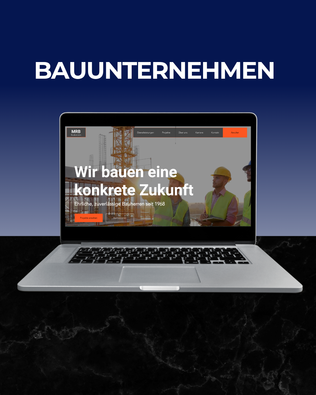 MRB Baukonzern – Website Referenz von Wavio